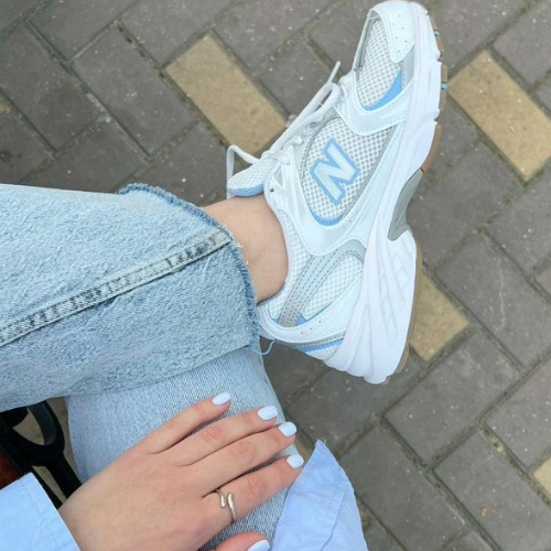 New balance 530 white with Blue