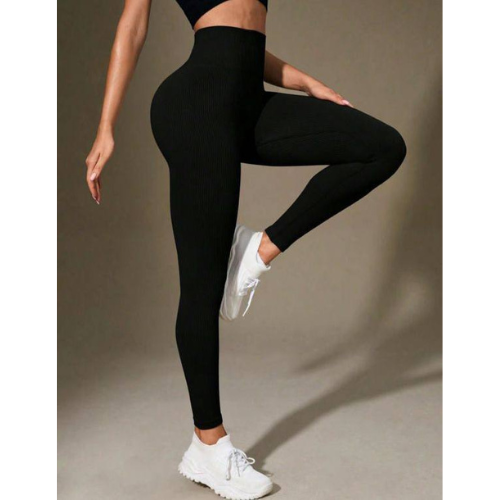 Ribbed High-Waisted Leggings