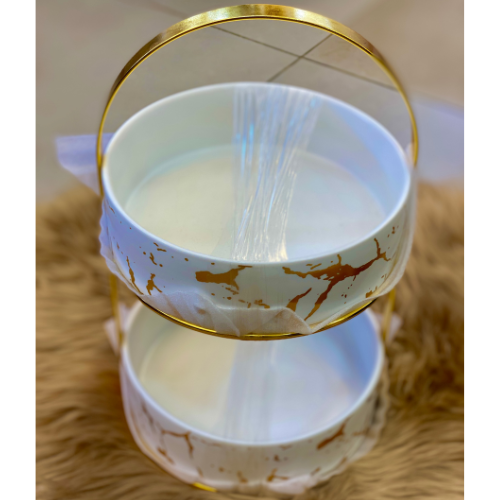Luxe Gold Tiered Serving Stand