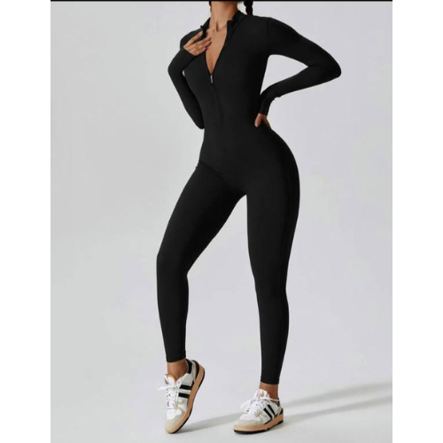 Zip-Up Full Jumpsuit