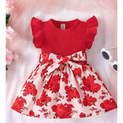 Floral Charm Dress Kids' Cloth