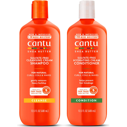 Cantu Sulfate-Free Cleansing Cream Shampoo & Conditinor with Shea Butter for Natural Hair