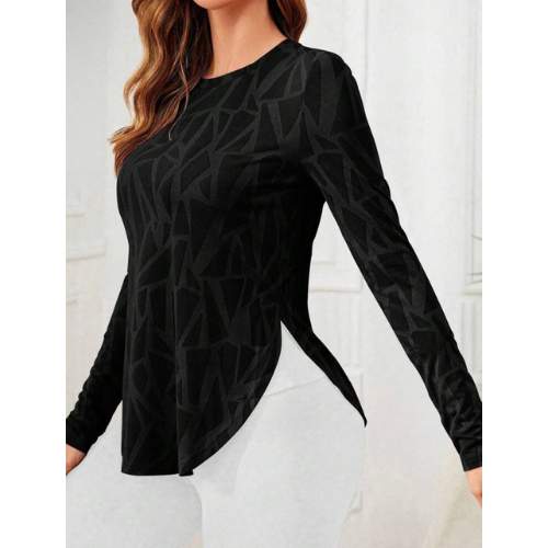 Sleek Shadow Sporty Long Sleeve Tee