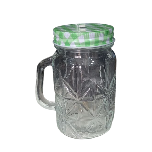 16 Oz Glass Classic Mason Jar Mugs with Lid and Straw - Cold Beverage  Drinking Glasses - Kitchen Storage Jars - China Skull Shaped Glass Mason  Jar Mugs and Mason Jar Mugs