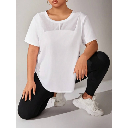 Sporty Mesh Panel T-shirt