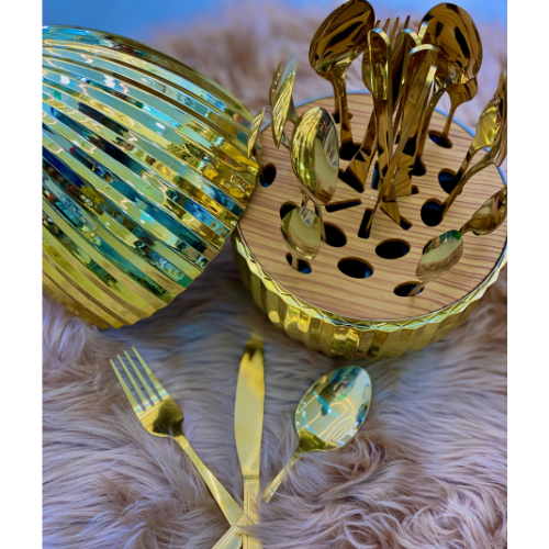 Golden Cutlery Set