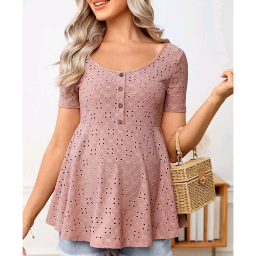 Feminine Flair Top Maternity Wear