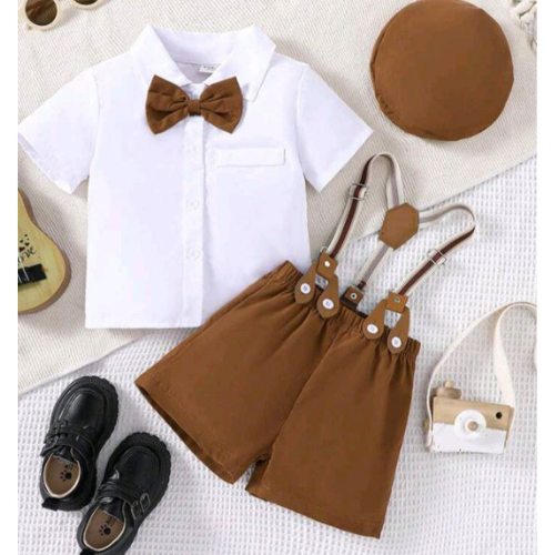 Classic Brown Dapper Set Kids Cloth (WITHOUT SHOE)