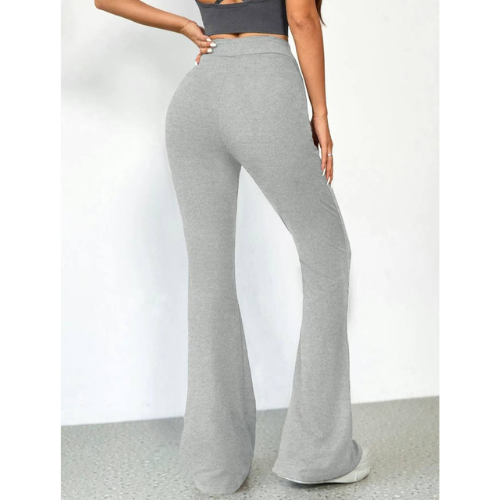 Straight Leg Legging-Stone Gray